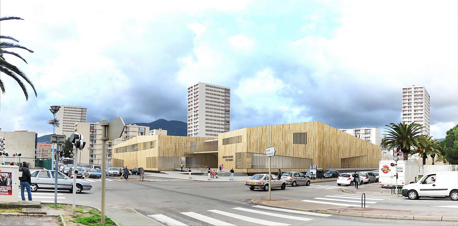 vue de loin du projet