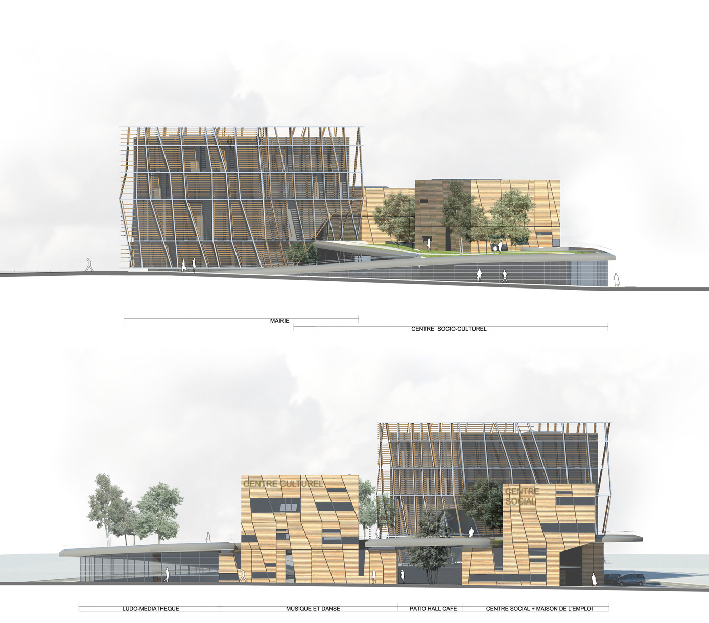 façades du projet