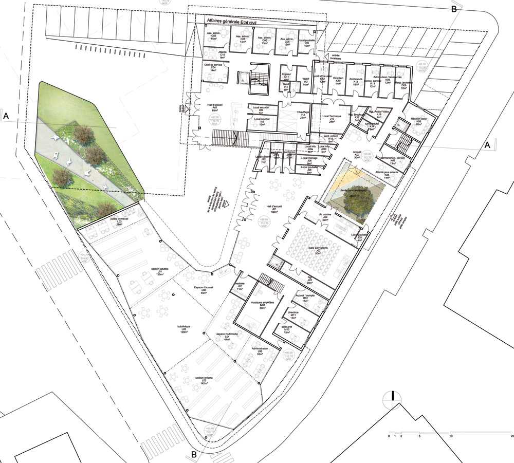 plan du rez de chaussée