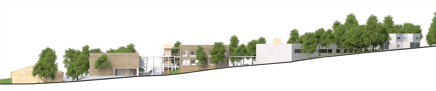 façade Est du collège