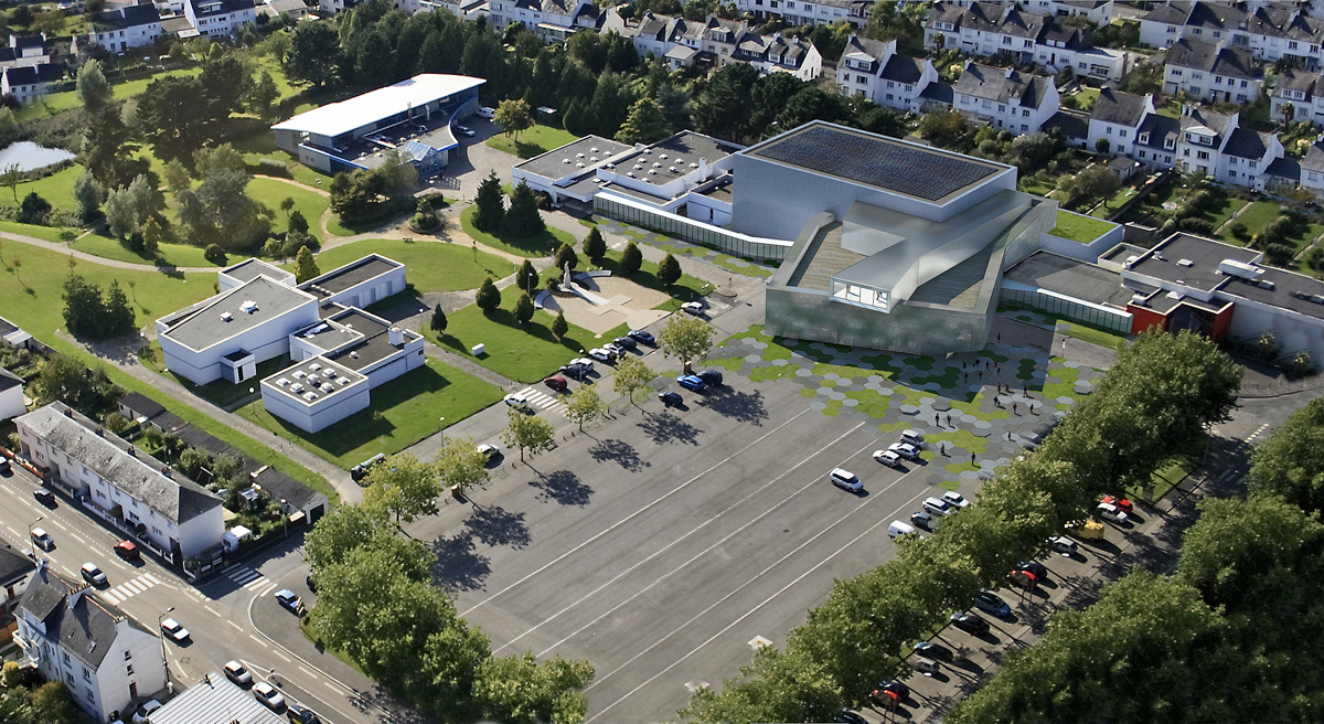 vue aerienne du projet