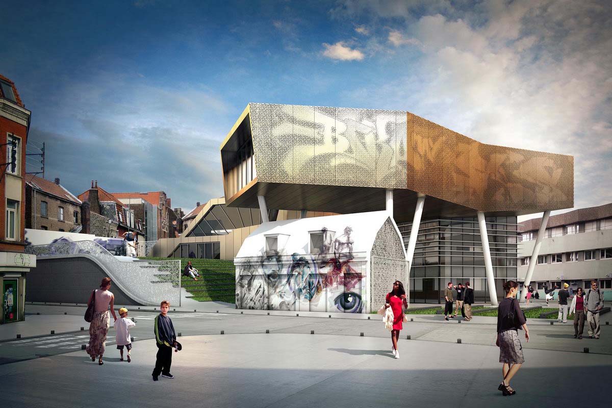 vue principale de la maison des musiques actuelles