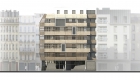 façade sud des logements