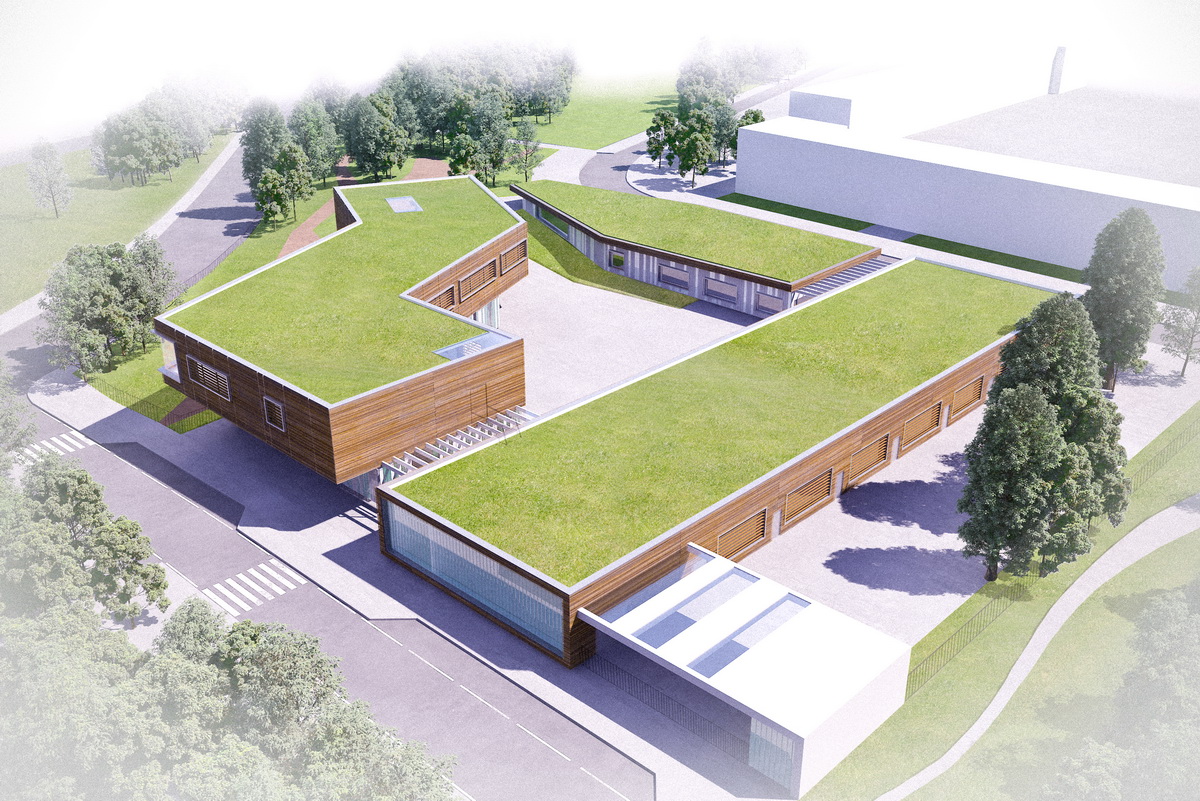 groupe scolaire de talence vue aerienne